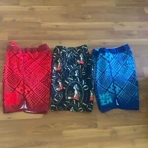 Board Shorts Bundle-Hawaii’s Finest & Hinano Tahiti Mens Surf Shorts-Size 34